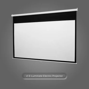 Connex E-Luminate Electric Projector Screen with Remote 100'' - 16:19 (0 lm) Portable Projector