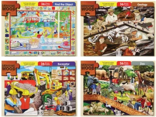 Genuine Wood Wooden Puzzle Piece Puzzle Wooden Puzzles