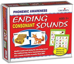 Creatives Ending Consonant Sounds - Learn to Read Wooden Puzzles