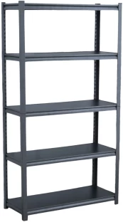 Infinity Homeware 5 Tier Gorilla Shelving - Black / Charcoal - 100 x 40 x 180cm Iron Rack Shelf