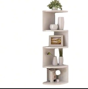 5 tier floating corner shelves SLZ00018 Wooden Rack Shelf