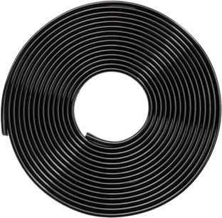 TGT- 5.2m DIY Car Door Dent Protector Trim Strip 2 m x 5.2 m Black Reflective Tape