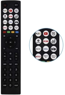 TCHDNZRC EN2J36H Replacement Remote Control Hisense VIDAA LCD LED TV, MODELS 3A7300F, 50A7300F, 50A7300FTUK, 55U8HAU, 55E7HQ, 50E77HQ, 43A7300F, 43A7300FTUK, 55A7300F, 65A73OOF Remote Controller
