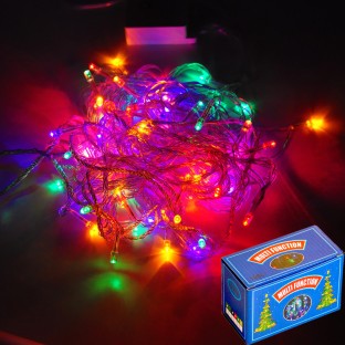 Liviosa 100 LEDs 95 cm Multicolour Colour Changing, Flickering, Steady String Light