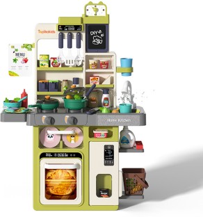 Topika Kids Kitchen Play Set with Light, Sound and Play Food Role Play Toy