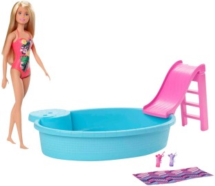 Barbie Pool With Doll Role Play Toy