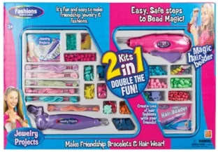 KRS Sales 2 In 1 Bracelet & Hair Beading Set Role Play Toy