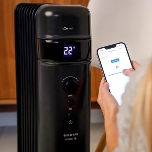 Taurus 9 Fin Steel Wifi Enabled 3Heat Settings 2000W "Agadir Connect" Oil Filled Heater