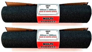 SECURADEAL Sand Paper Rolls DIY Grit 80 ( 2 Pack ) Aluminium Oxide Sandpaper