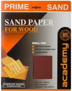 Academy Assorted Cabinet Sandpaper Aluminium Oxide Sandpaper