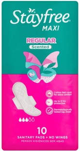 Stayfree Maxi Thick Sanitary Pads Scented Wings Maxisize Sanitary Pad