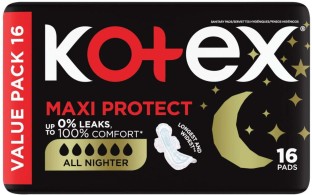 Kotex All Nighter Overnight Pads Regularsize Sanitary Pad