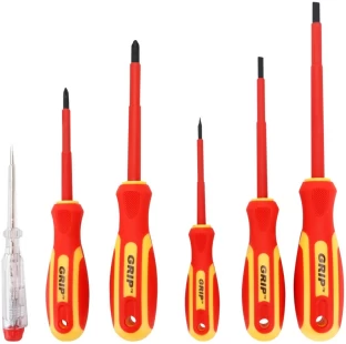 Grip Screwdriver Set 6Pieces Standard