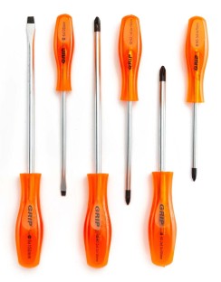 Grip Black Tip Screwdriver Set Precision