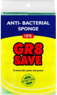 Gr8 Save Sponge Green Sponge Wipe