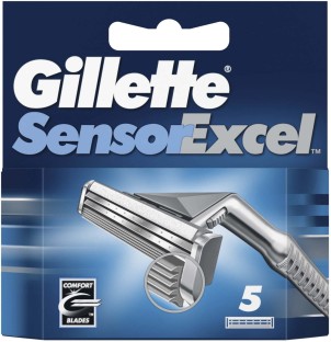 Gillette Sensor Excel Cartridges 5'S Shaving Cartridge