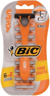 Bic Easy Triple Blade Razor 8 Cartridge Men