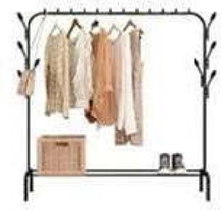 Perfect Dealz Drying Rack Metal Garment Clothing Rack NA Shelf Bracket