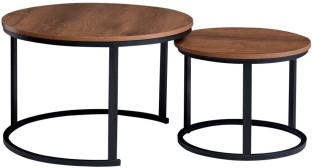 Everfurn Nile Nesting Coffee Metal Corner Table