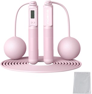 uuname 2 in 1 Weighted Ball Cordless Jump Rope / Cord Counter Skipping Rope With Digital Counter Anti-Skid Handle Freestyle Skipping Rope