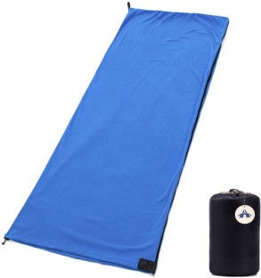 ALANES 180x80cm Double-Sided Zipper Sleeping Bag Liner for Travel Sleeping Bag