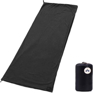 ALANES 180x80cm Double-Sided Zipper Sleeping Bag Liner for Travel Sleeping Bag