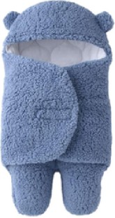 top sale trader Blue Baby Swaddle Sleeping Bag - Warm & Cozy Infant Wrap Blanket Sleeping Bag