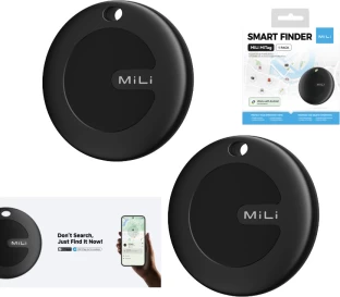 Mili MiTag Duo (2 x Tags) Android Key Ring - Black Location Smart Tracker