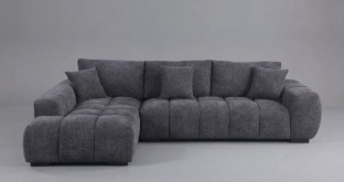 Lucky Furn LF-CHNL-CHR-LHF Chenille 4 Seater  Sofa