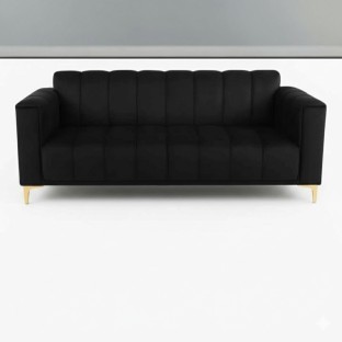 Okennas 024 Velvet 3 Seater  Sofa