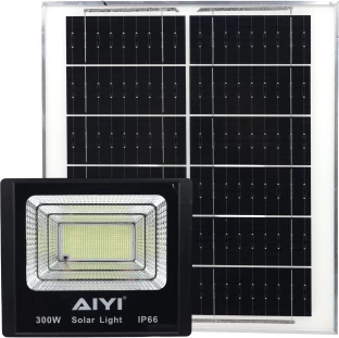 AIYI AY399-031 300W Solar Flood Light with Remote, Solar Light Set