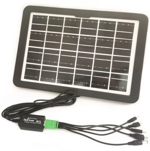 Solar Panel Charging Station-8W/6V Charging Panel With USB Multi Head Cable Solar Panel