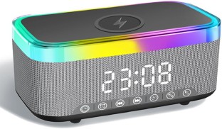 ELCTRO WORLD Stereo Speaker Alarm Clock, Digital Alarm Clock, Alarm Clock Radio Bluetooth Gaming Speaker 2.0