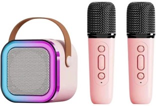 Karaoke Sound Speaker and Microphone Colourful Karaoke Sound System with Voice Changer Bluetooth Party Speaker 2.0.2