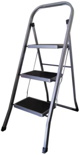 Totally Home Folding 3 Step Ladder Aluminium Ladder