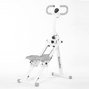 BezosMax Foldable Stair Stepper with Adjustable Handles, 300 lbs Capacity Climber Machine for Home Gym Exercise Stepper