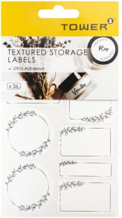 Turrim Textured Storage Self Adhesive Paper Label