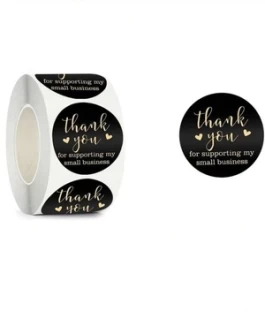 none 5.5 cm Thank you sticker Self Adhesive Sticker
