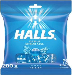 Hall's Lozenges Bag Ice Blue Mouth Freshener