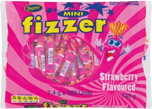 Beacon Mini Fizzers Strawberry Sweets