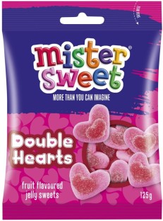 Mister Sweet Double Hearts Fruit Jelly Sweets