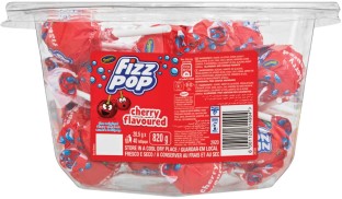 Beacon Fizz Pops-1 Cherry Lollipop