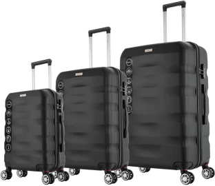 Mykonos ABS Trolley Set 3 Piece Luggage Set 4 Wheels - 28 inch