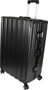 Marco Trunk Check-In Luggage Bag [28-inch] - Black Cabin Suitcase 4 Wheels - 28 inch