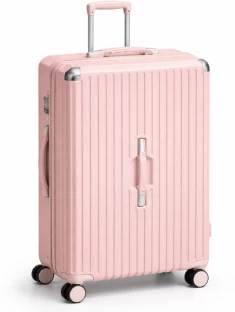 Shinestar Travel Luggage Bag 24" Pink - [ 60cm] Suitcase 4 Wheels - 24 inch