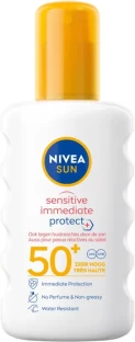 Nivea Sunscreen - SPF 50 Sensitive Immediate Protect Sun Spray