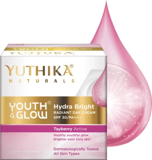 Yuthika Sunscreen - SPF SPF 30 / PA+++ PA+++ Day Cream for Women SPF30/PA+++ for All Skin Types (50g)