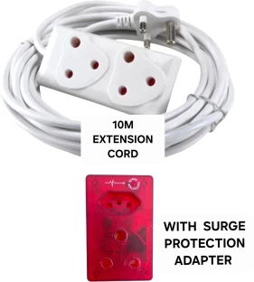 DH PRO EXTENSION CORD 10M WITH SURGE PROTECTION 4  Socket Extension Boards