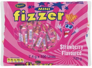 Beacon Mini Fizzer Strawberry Flavoured Bag