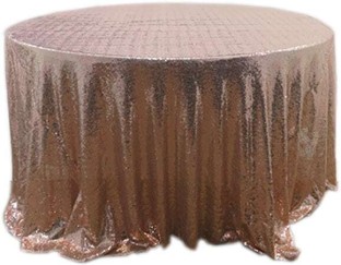 Linen4U Self Design Table Cover